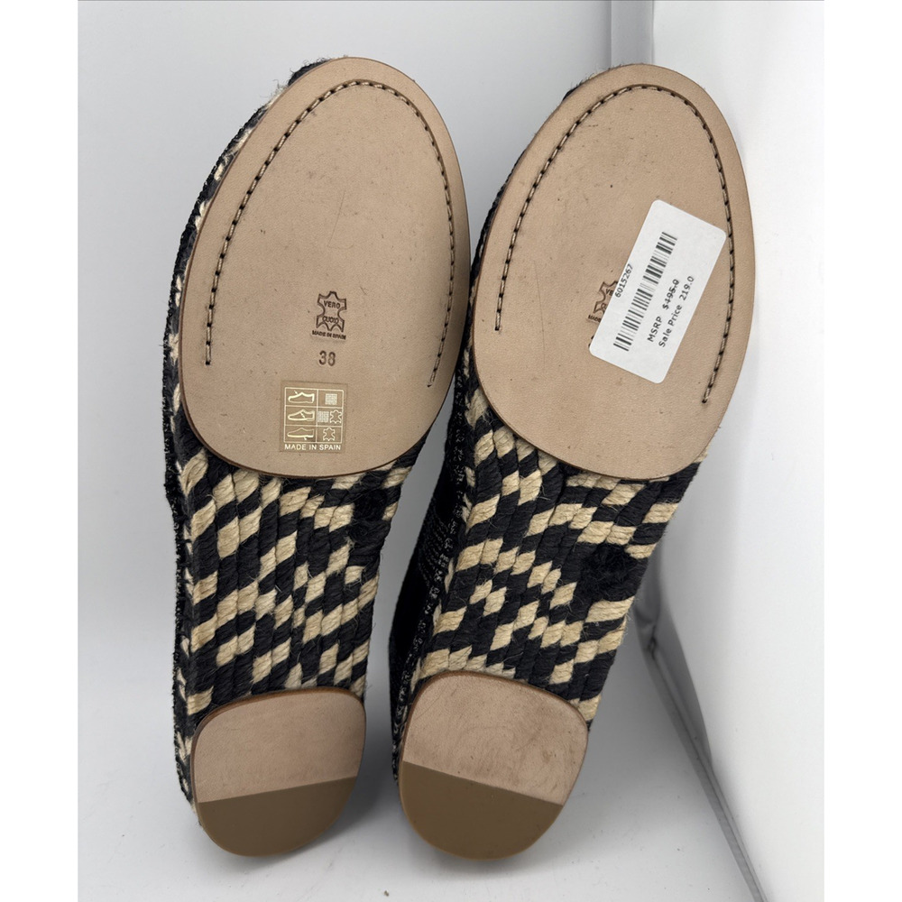 Proenza Schouler Women's Plaid Felt Espadrille Flats Sz 38 EUR or 7.5 US NWB - Picture 8 of 14